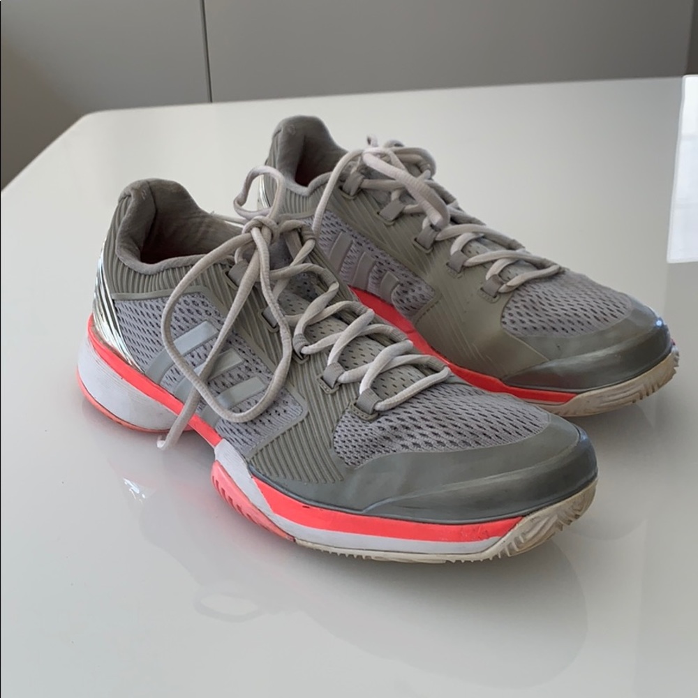Stella McCartney for Adidas grey and pink sneakers
